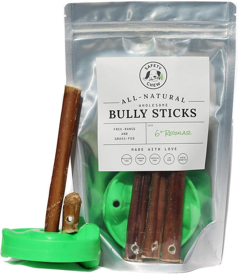 SafetyChew Starter Pack | Bully Stick Holder | All-Natural Free-Range Dog Chews Made in USA