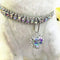 Rhinestone Pet Collar, 3 Rows Crystal Diamond Adjustable Wedding Collar for Small, Medium & Large Pets