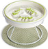 Raised Cat Dog Slow Feeder Bowl with Stand, Elevated Shallow Design, No Whisker Fatigue Ceramic Feeder