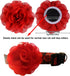 Flower Collars, 30pcs Pet Collar Flowers Charms for Dogs & Cats, Soft Chiffon Material, Exquisite Floral Design, 3.15