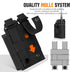 IronSeals Tactical Molle Adjustable Interphone Storage Bag, Outdoor Sports Radio Pouch for Two Ways Walkie-Talkie