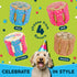 Dog Birthday Cake - Rice Cake Based Dessert with Human Grade Ingredients - Happy Birthday Dog Cake