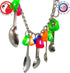 Bonka Bird Toys 1969 Spoon Delight Medium Large Parrot Bird Toy for African Grey, Amazon, Conure