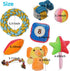Puppies Pet Multiple Designs Rope Dog Chew Toys - 15 Pack Cute Stuffed Plush Squeaky Toys for Small Medium Dogs