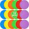Afcabakila 18 PCS 9 Inch Non-Slip Rubber Spot Markers, Agility Training Dots, Multi-Color
