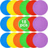 Afcabakila 18 PCS 9 Inch Non-Slip Rubber Spot Markers, Agility Training Dots, Multi-Color