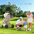 JunSenx 16-Club Golf Stroller Attachment - Stroller Golf Caddy & Golf Club Holder, PETG Safe & Capacity, Fits