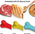 Playology Dog Toys | Rainbow of Scent Chew Toy Gift Box - Medium Dual Layer Bones for Dogs | Peanut Butter, Chicken