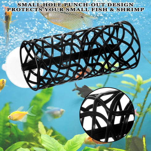 Fyntave Hammock, Hammock Swimming Betta Fish Tunnel Hollow Betta Fish Tunnel, Black Tunnels Hideout for Betta Tank