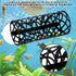 Fyntave Hammock, Hammock Swimming Betta Fish Tunnel Hollow Betta Fish Tunnel, Black Tunnels Hideout for Betta Tank