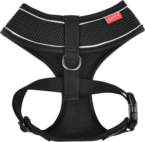 Puppia Soft Harness Pro - Black - Size Small