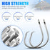 18/0-28/0 Giant Fishing Hooks Tuna Circle Hooks Stainless Steel Big Game Saltwater Fishing Hooks Extra Strong Short
