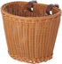 Kid's Bike Basket Front, Bicycle Hanging Basket with Adjustable PU Belts, Weatherproof Rattan Storage