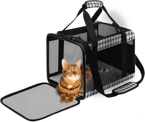 EXPAWLORER Large Cat Carrier Dog Carriers Soft for Small Medium Cats Puppies