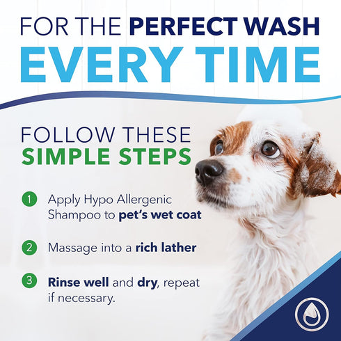 TropiClean Oxymed Sensitive Skin Cat & Dog Shampoo | Skin Soothing Oatmeal Shampoo for Pets 20 oz