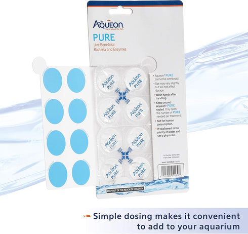 Aqueon Pure Bacteria Supplement, 8 Pack for 30 Gallon Aquariums