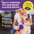 Hertzko Slicker Brush & Pet Hair Remover - Self Cleaning Slicker Brush for Pets, Pet Hair Remover, Deshedding Brush, Pet Fur Remover for Clothes, Cat Hair Remover Furniture, Dog Hair Remover for Couch