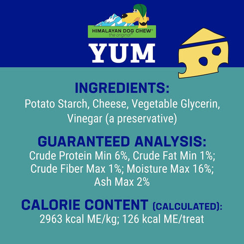 Himalayan Dog Chew Yak Cheese Dog Chews, 100% Natural, Gluten Free, Healthy & Safe, Medium, 4.5 oz