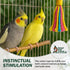 Platinum Tweeter Weave Bird Toys - Colorful, Safe Cotton Rope Playground Accessories for Parrots