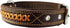 Genuine Leather Braided Dog Collar, Brown, 1.6" Wide, Fits 19"-24" Neck