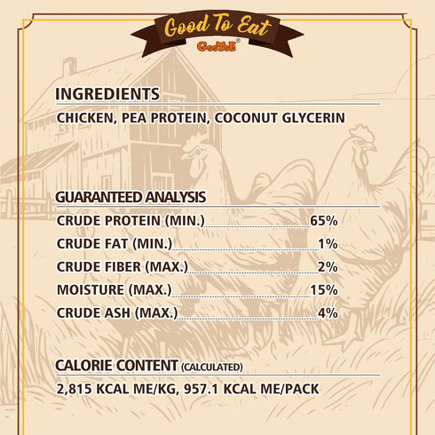 12 oz Gootoe Dog Treats, Chicken Jerky for Dogs - Premium Dog Training Treats; High-Protein, Gluten-Free