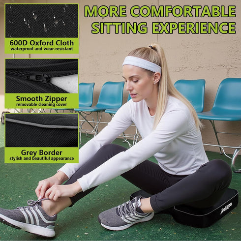 Stadium Seats for Bleachers with Integral Cutting Memory Foam, Stadium Seat Cushion Waterproof Extra Thick Bleacher