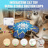 OPDEKEHA Interactive Cat Toy for Indoor Cats, Touch Activated Automatic Electronic Cat Toy with Sound On/Off, Dual