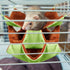 Weewooday 3 Pieces Small Animal Hanging Hammock, Triple-Layer Design, Soft Plush Material for Hamster, Ferret,