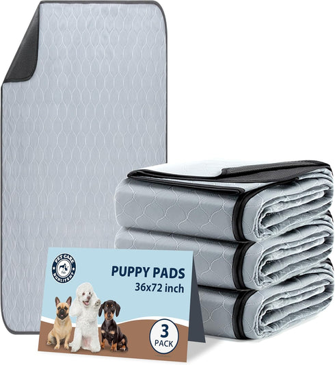 Washable Pee Pads for Dogs, 36x72 Reusable Puppy Pads with Fast Absorbent,