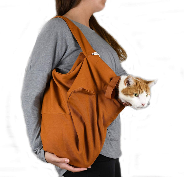 Cozy Comfort Carrier - Large Caramel Pet Carrier for Cats, Travel, Vet Visits, Medication Administration