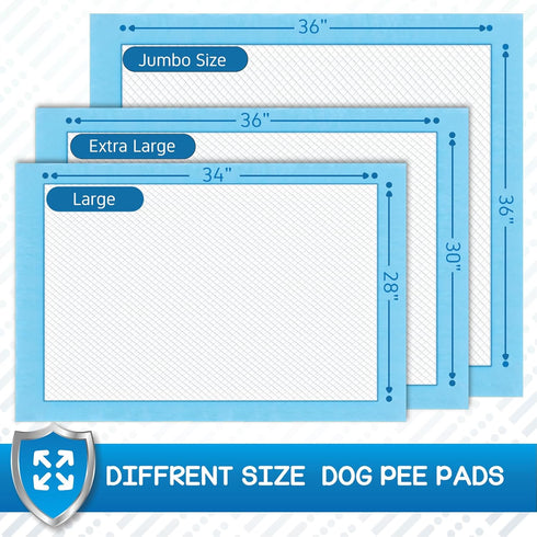 36x36in 10 (30 Counts) CROCI Wee Wee Pads for Dogs - Extra Large Puppy Dog Pads with Adhesive Tabs, Super Absorbent Up