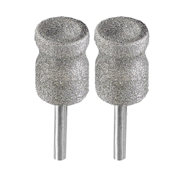 BGTEC Diamond Rotary Pet Nail Grinder Replacement Heads, 2PCS 1/8" Diamond Tip for Dog Claw Grooming (D)