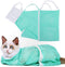 YLONG Cat Bathing/Grooming Bag, Anti-Bite and Anti-Scratch Restraint Shower Bag for Bathing, Nail Trimming, Green