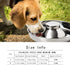 Set of 2 Stainless Steel Puppy Bowls, Dog Food and Water Feeder for Small Medium Large Dogs