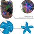 GSD Star-Fish Broken Barrel Decor, Resin Betta Fish Tank Accessories, Includes 1 Broken Barrel & 2 Star Fish