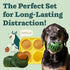 Woof Pupsicle and Treat Tray, Long-Lasting Fillable Treat Toy, Silicone Molds for Dog Treats, Dishwasher Safe