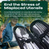 Portable Travel Silverware Set with Case, 5 Pcs Stainless Steel Flatware Set for Camping, Lightweight and Easy to Travel
