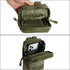 FRTKK 2 Pack Molle Pouches - Tactical Compact Water-Resistant EDC Utility Pouch Bag