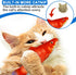 5Pcs Plush Catnip Fish Toy, Cat Chew Toy with Bell Inside for Interactive Kitty Chew Toys, Cat Teething Exercise