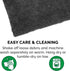 Furhaven 30" x 21" Highly Absorbent Dog Door Mat, 100% Washable, Chenille Rug for Entryway, Charcoal