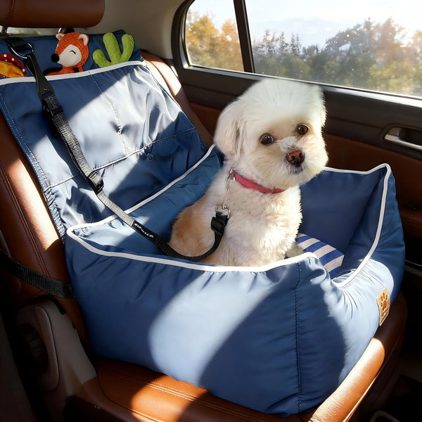 Premium Small Dog Car Seat - Waterproof Car Seats for Small/Medium Dogs,