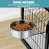 Dog Bowl Stainless Steel Pet Hanging Food Water Bowl Cage Feeding Cup Feeder for Dogs Cats Rabbits Birds Small Animal (X-Large (2pcs)
