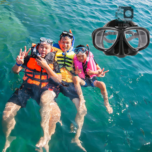 Set Nearsighted Snorkel Gear, Nearsighted Dry Snorkel Mask for Adult Youth, Nearsighted Anti Fog Diving Mask