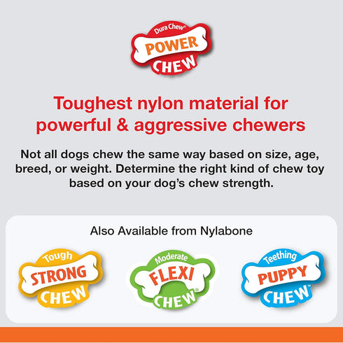 Nylabone Dura Chew Giant Marrow Bone Alternative, Beef Flavor Dog Chew Toy (1 Count)