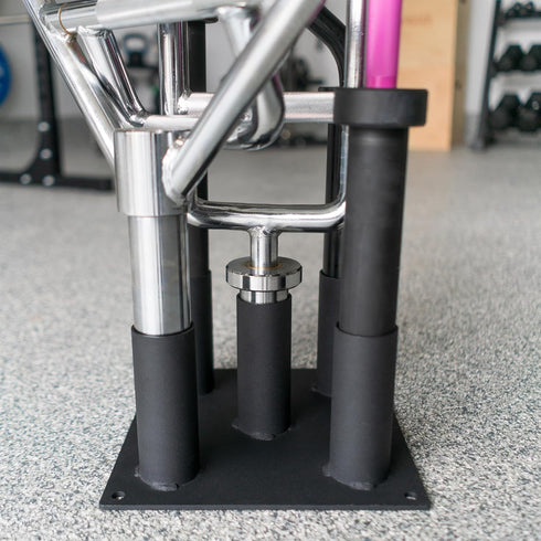 5 Commercial, 5 Synergee Barbell Holder Storage & Organization for Home, & Garage Gyms. Holds Bars, EZ Curls, Hex Bars.