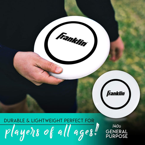 Franklin Sports Flying Disc - Sport Disc for Beach, Backyard, Park, Camping - 140 Gram Disc, Perfect for Dogs, Great