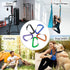 Heavy Duty Carabiner Clip - 4 PCS 3" Large Lightweight Aluminum Caribeaners with Keychain Hook Ring