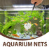 2pcs Skimming Luxshiny Telescopic Shrimp Nets with Small Square Fine Mesh, Extendable Handle Fish Aquarium Net for Pond