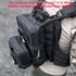 Tactical Mini Molle Hydration Pack - Hydration Carrier with IFAK Pouch, US Flag & Med Patch (Black)