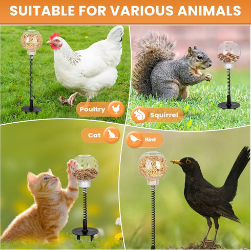 moyardow Entertained(2 Pack) Peck Toy, Interactive Slow Feed Release Toy for Your Flock, Chicken Slow Feeder Boredom